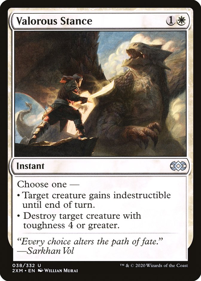 Valorous Stance, Double masters Card Art