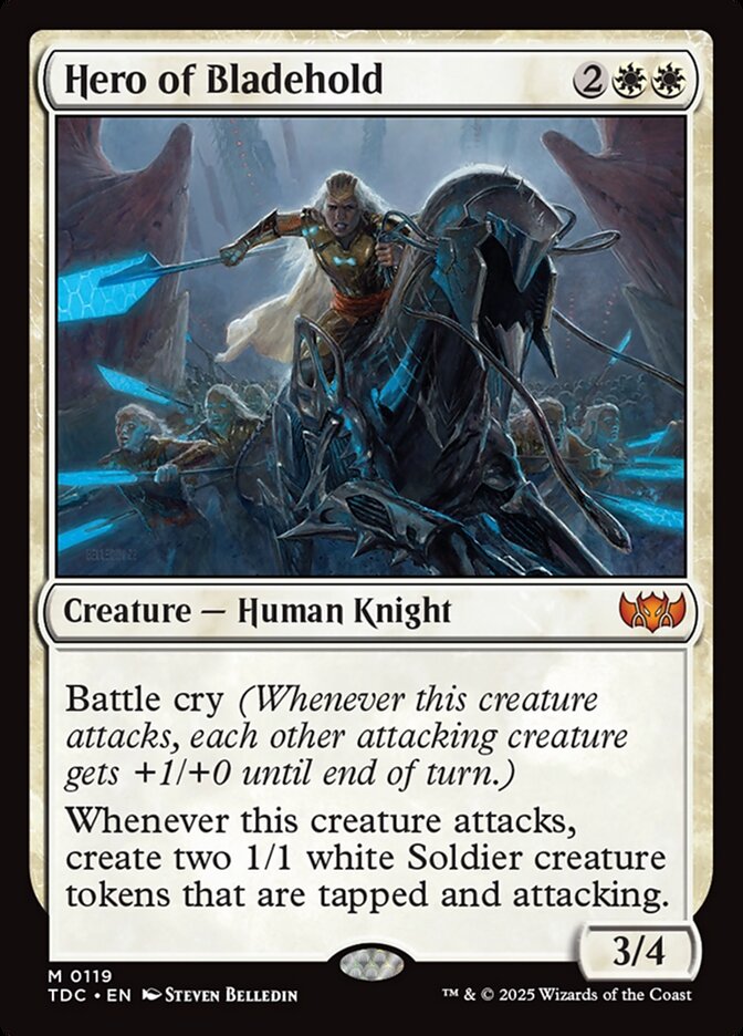 Hero of Bladehold, Tarkir: Dragonstorm Commander Card Art