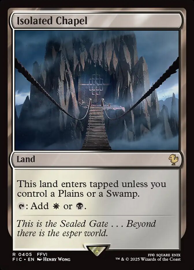 Isolated Chapel, Final fantasy commander Card Art