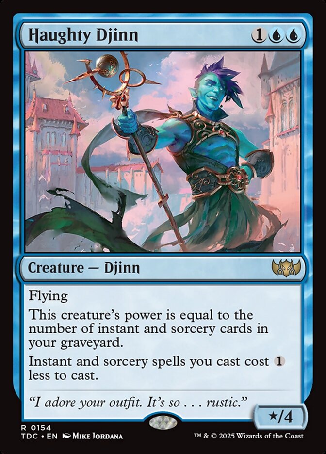 Haughty Djinn, Tarkir: Dragonstorm Commander Card Art