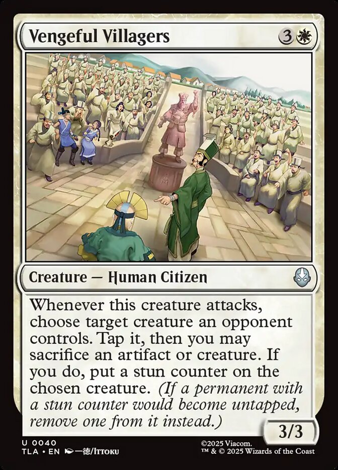 Vengeful Villagers, Avatar: The Last Airbender Card Art