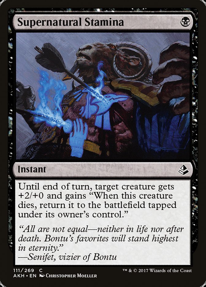 Supernatural Stamina, Amonkhet Card Art