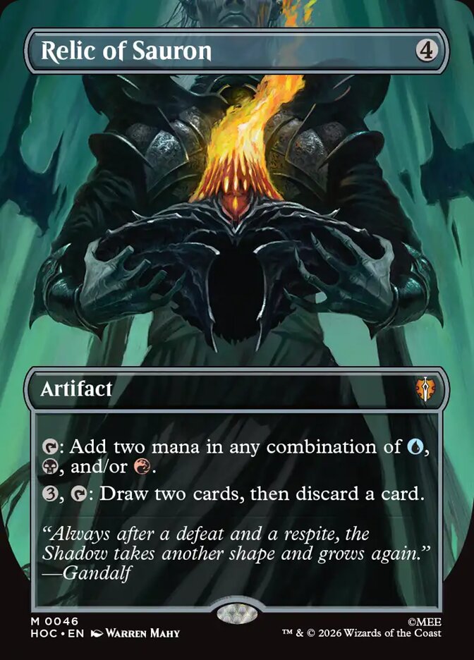 Relic of Sauron, The Hobbit Eternal Card Art