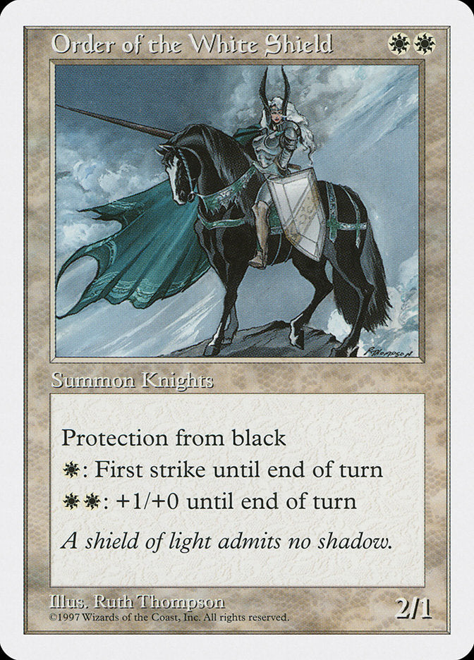 Order of the White Shield, Fifth Edition Card Art