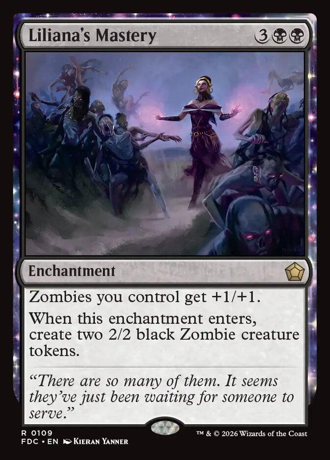 Liliana's Mastery, Foundations Commander Card Art