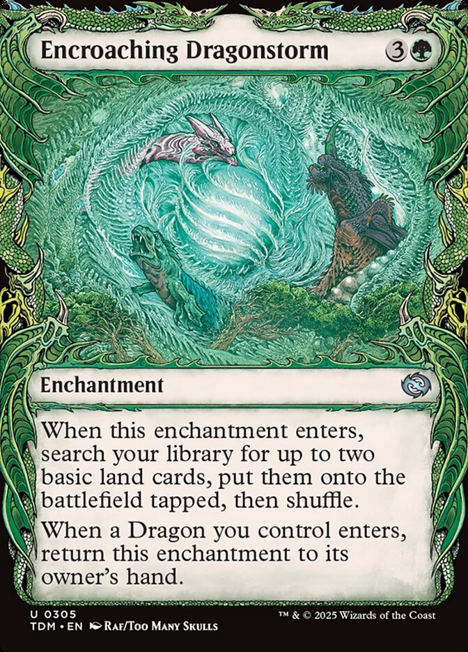 Encroaching Dragonstorm, Tarkir: Dragonstorm Card Art