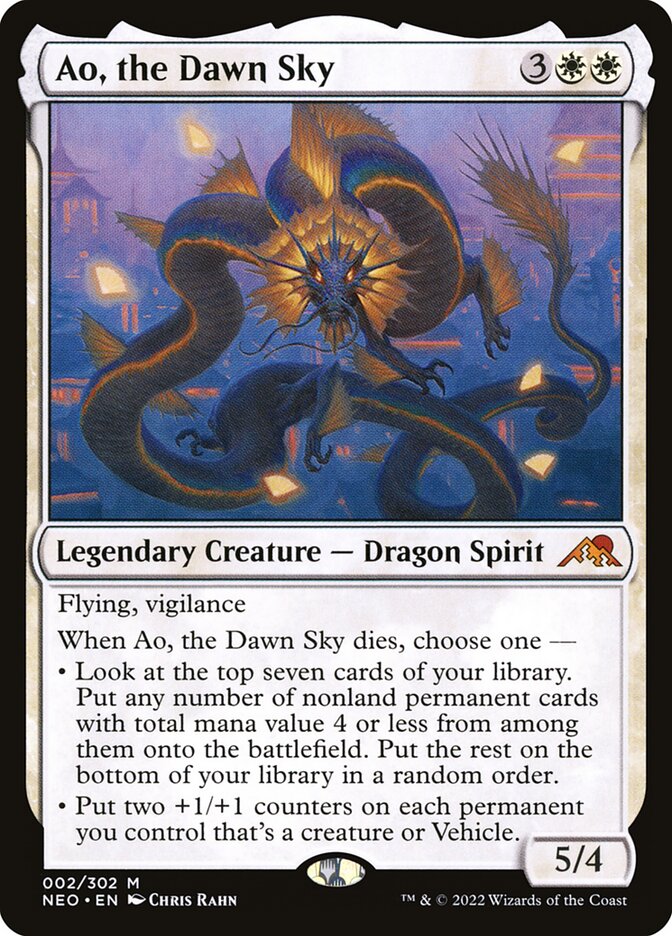 Ao, the Dawn Sky, Kamigawa: Neon Dynasty Card Art