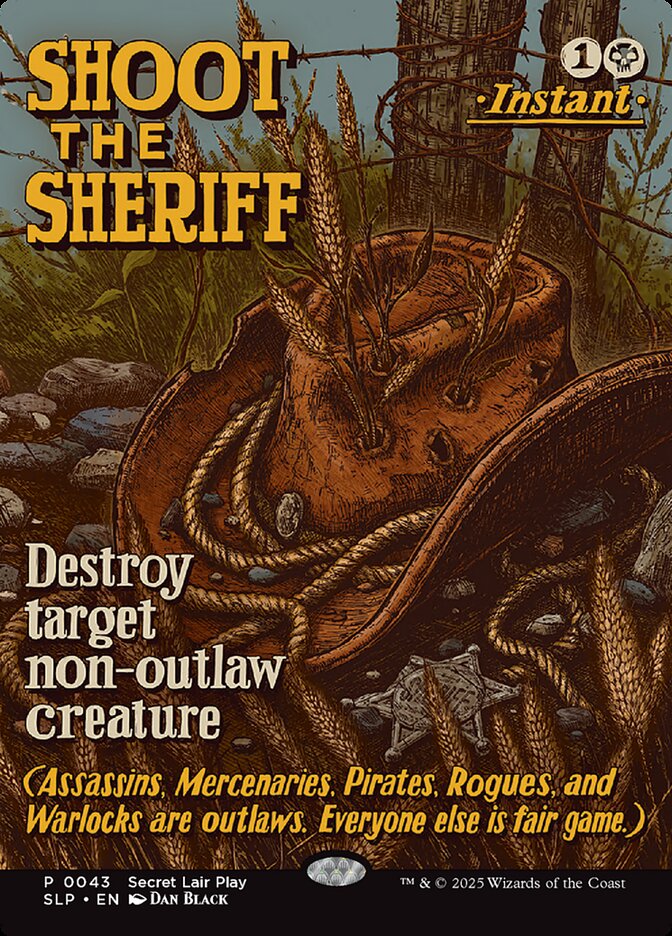 Shoot the Sheriff, Secret Lair Showdown Card Art