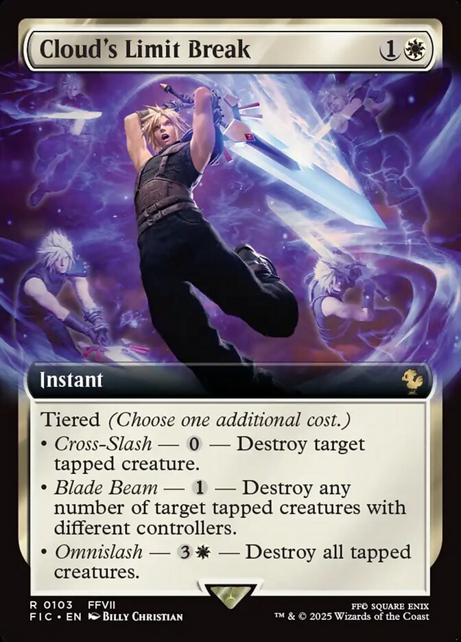 Cloud's Limit Break, Final fantasy commander Card Art