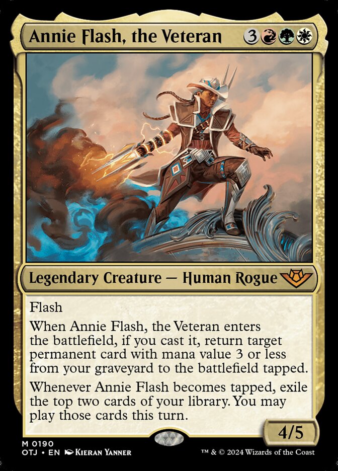 Annie Flash, the Veteran, Outlaws Of Thunder Junction Card Art