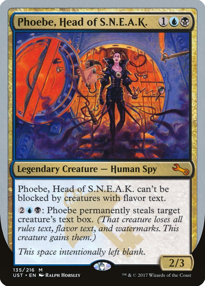 Phoebe, Head of S.N.E.A.K., Unstable Card Art