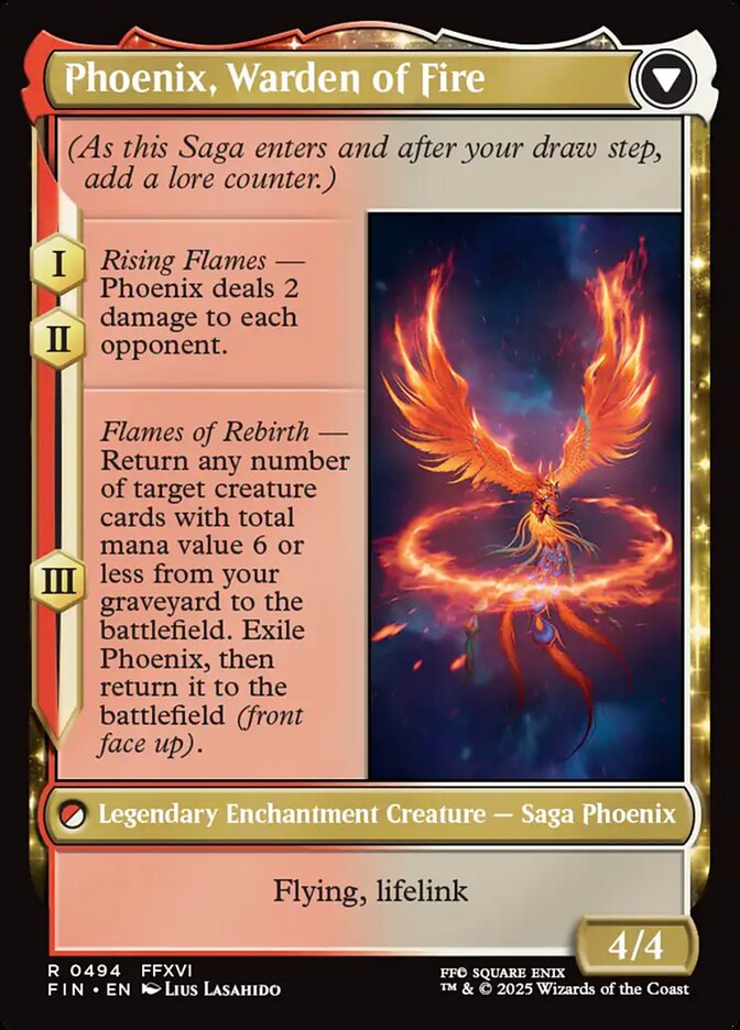 Joshua, Phoenix's Dominant // Phoenix, Warden of Fire, Final Fantasy Card Art