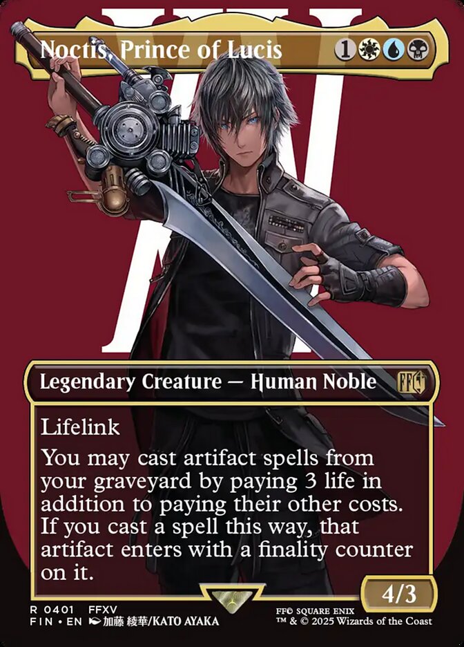 Noctis, Prince of Lucis, Final fantasy Card Art