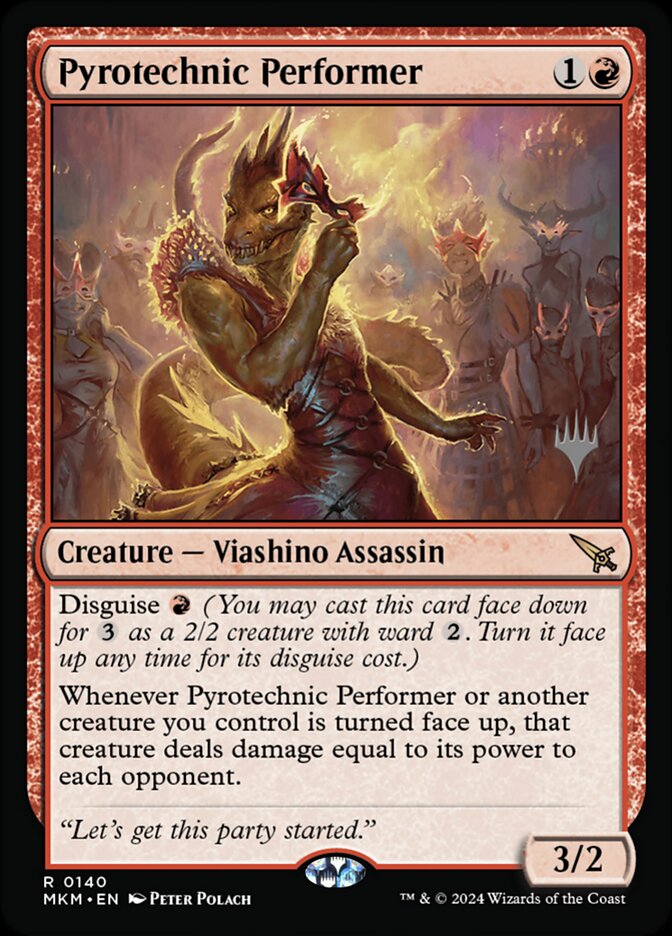 Pyrotechnic Performer, Murders At Karlov Manor Promos Card Art