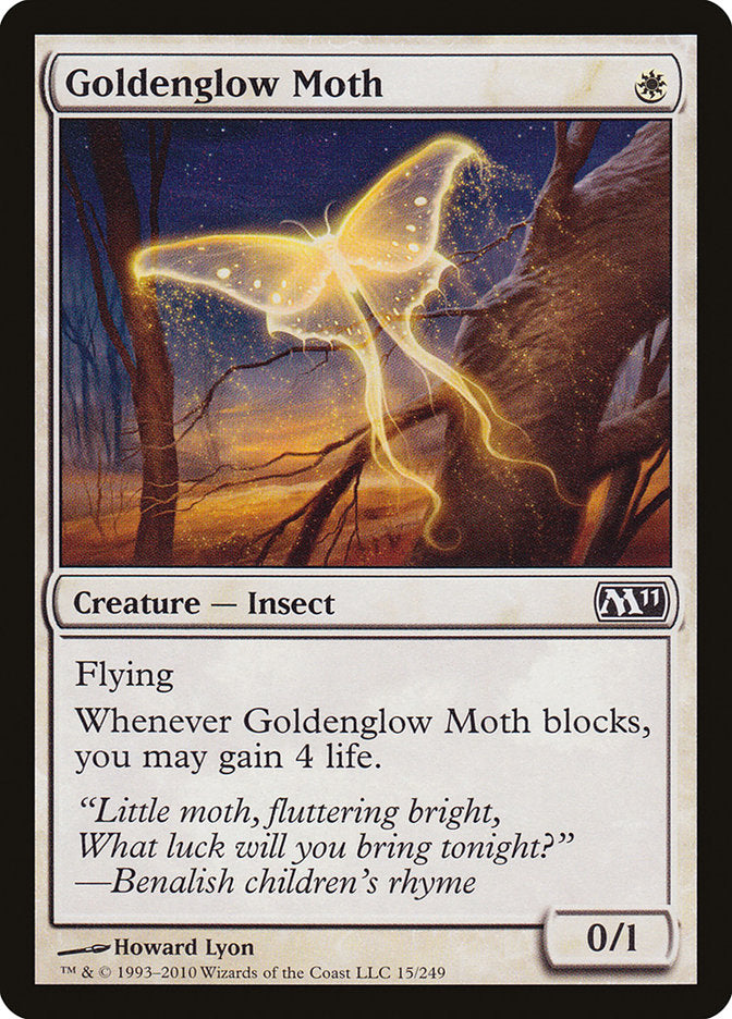 Goldenglow Moth, Magic 2011 Card Art