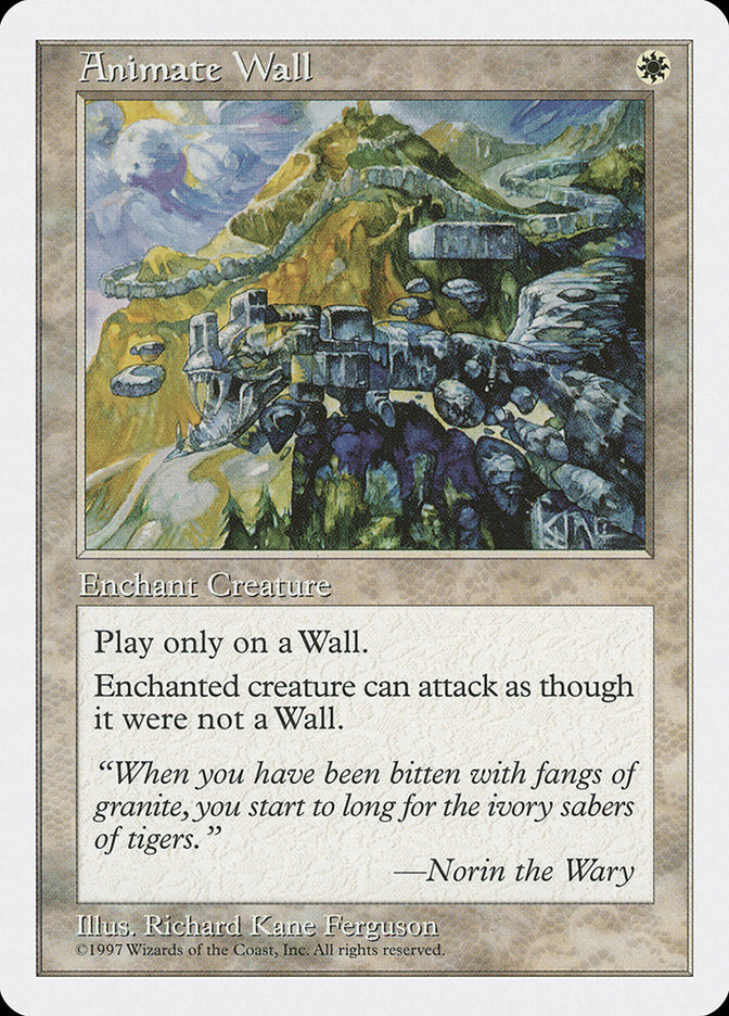 Animate Wall, Fifth edition Card Art