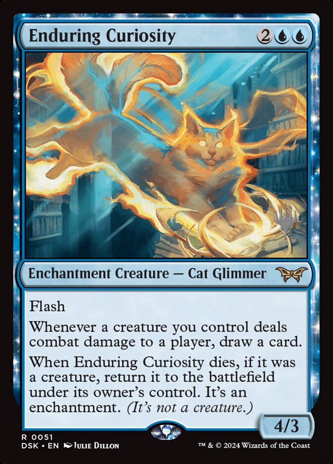 Enduring Curiosity, Duskmourn: House Of Horror Promos Card Art