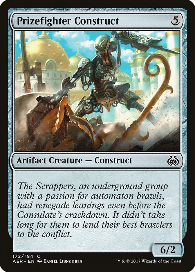 Prizefighter Construct, Aether revolt Card Art