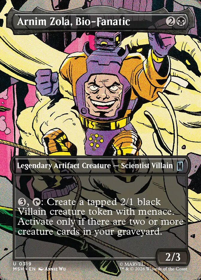 Arnim Zola, Bio-Fanatic, Marvel Super Heroes Card Art