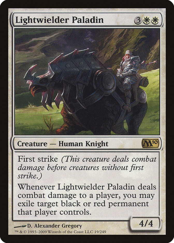 Lightwielder Paladin, Magic 2010 Card Art
