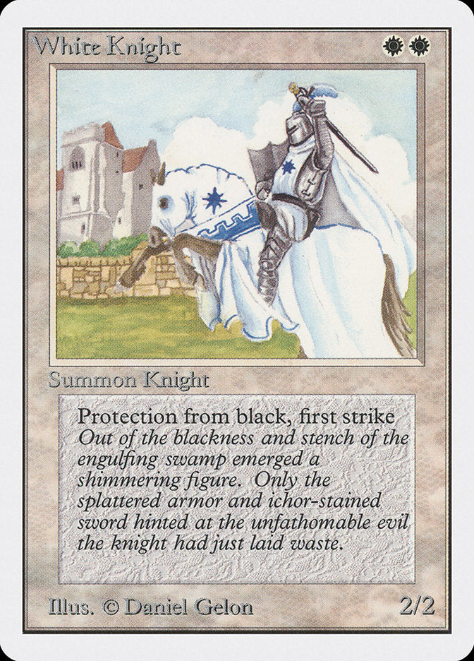White Knight, Unlimited edition Card Art