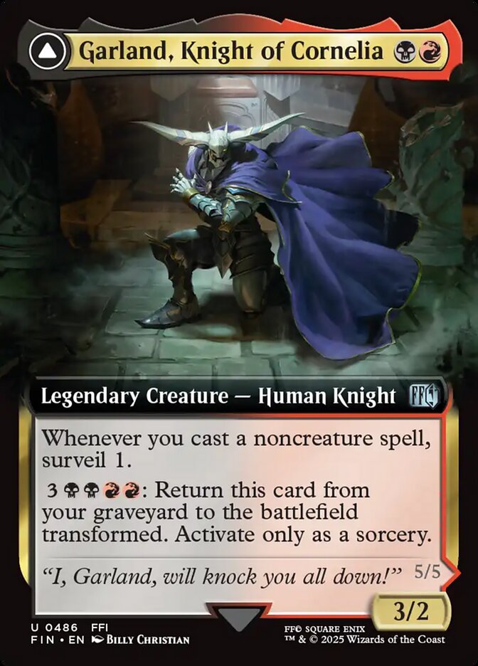 Garland, Knight of Cornelia // Chaos, the Endless, Final Fantasy Card Art