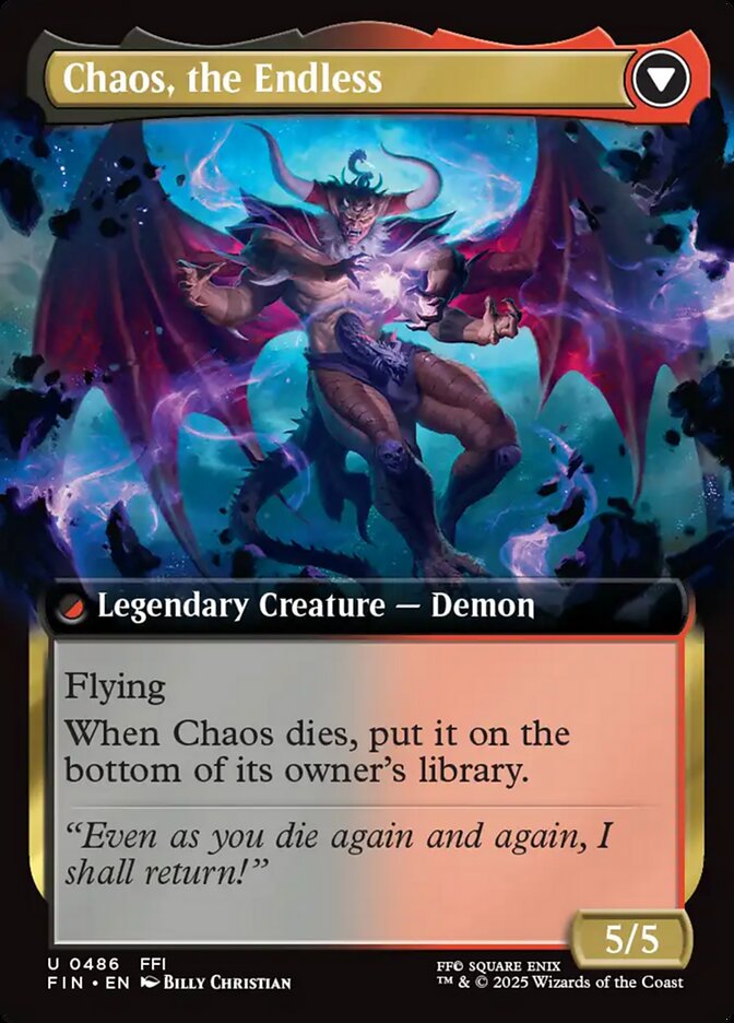Garland, Knight of Cornelia // Chaos, the Endless, Final Fantasy Card Art