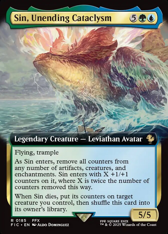 Sin, Unending Cataclysm, Final fantasy commander Card Art