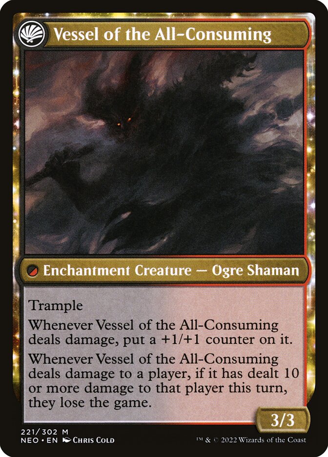 Hidetsugu Consumes All // Vessel of the All-Consuming, Kamigawa: Neon Dynasty Card Art