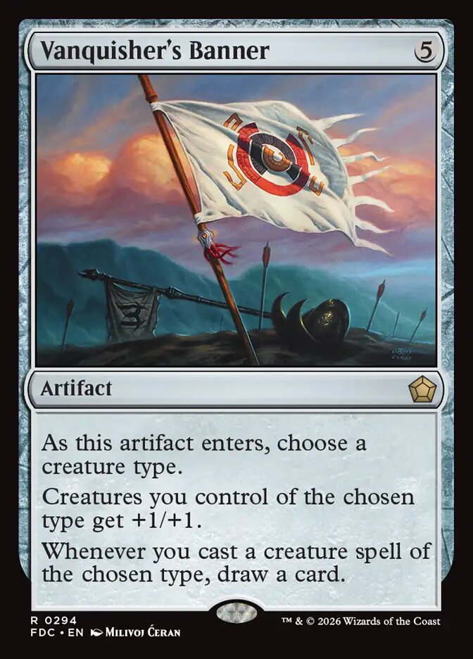 Vanquisher's Banner, Foundations Commander Card Art