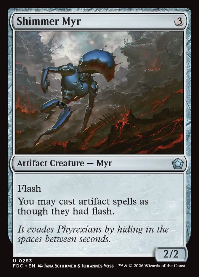Shimmer Myr, Foundations Commander Card Art
