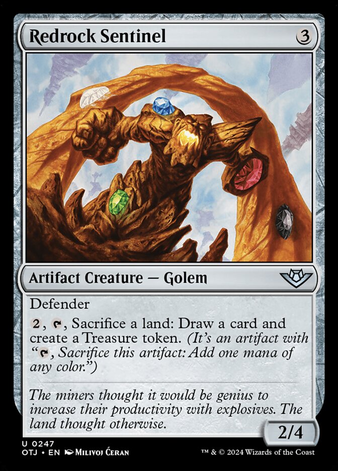 Redrock Sentinel, Outlaws of thunder junction Card Art