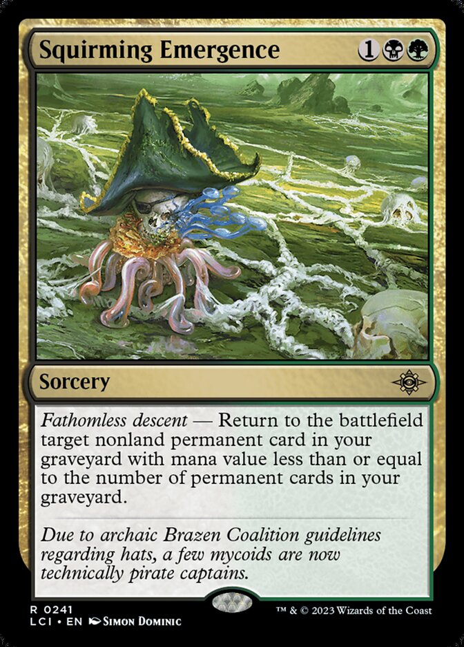 Squirming Emergence, The lost caverns of ixalan Card Art