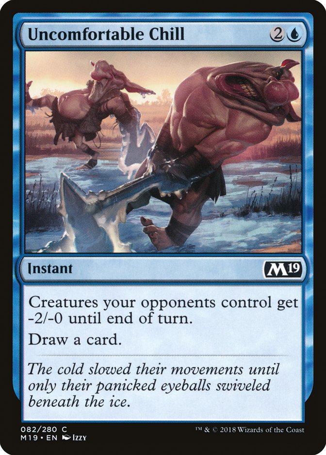 Uncomfortable Chill, Core Set 2019 Card Art