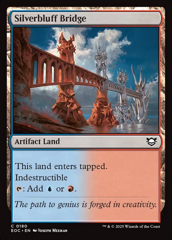Silverbluff Bridge, Edge Of Eternities Commander Card Art