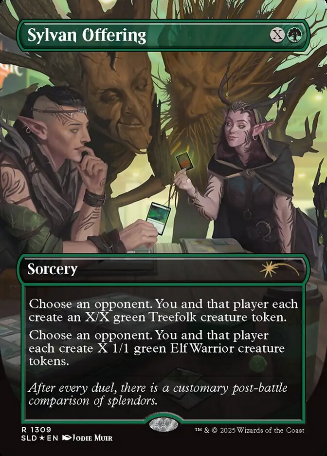 Sylvan Offering, Secret Lair Drop Card Art