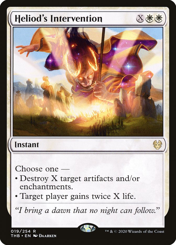 Heliod's Intervention, Theros beyond death Card Art