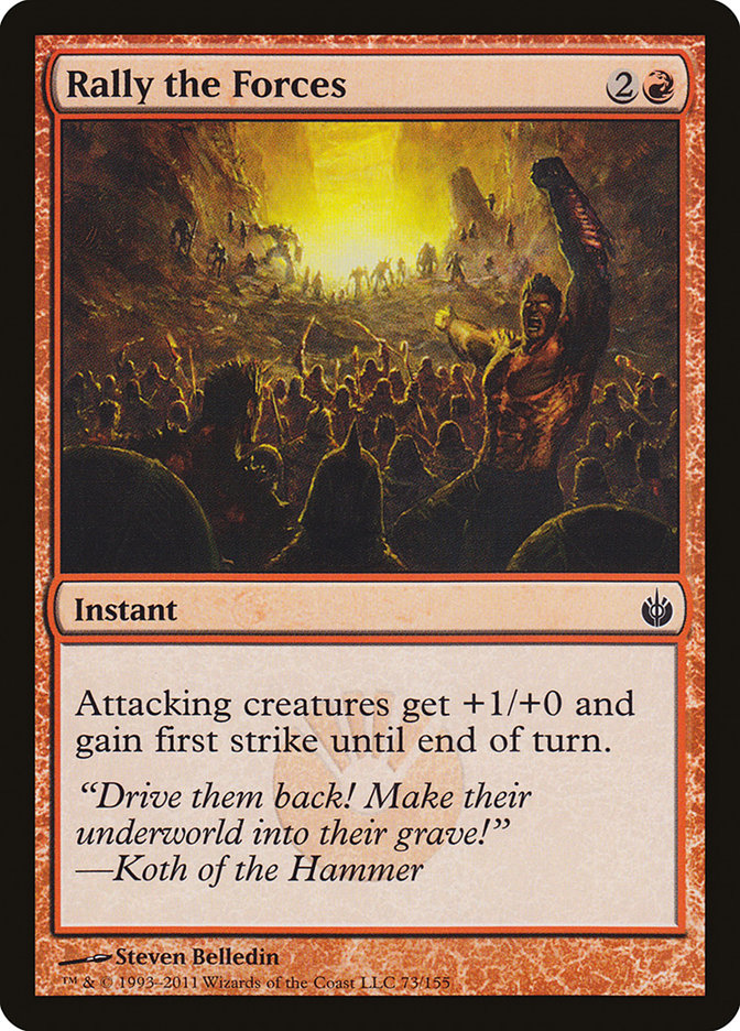 Rally the Forces, Mirrodin Besieged Card Art