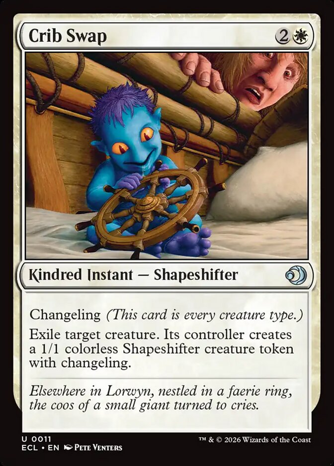 Crib Swap, Lorwyn Eclipsed Card Art