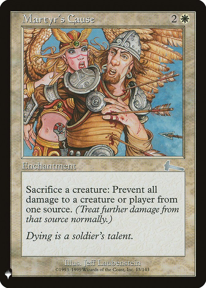 Martyr's Cause, The list Card Art