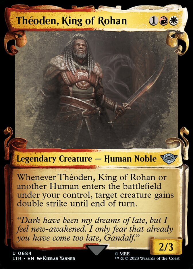 Théoden, King of Rohan, The lord of the rings: tales of middle-earth Card Art
