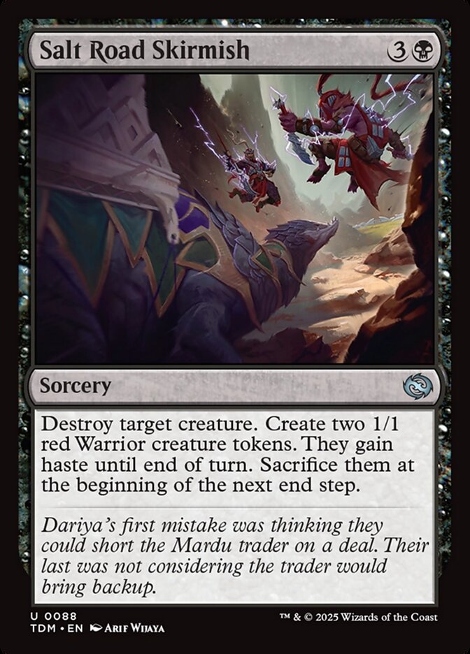 Salt Road Skirmish, Tarkir: dragonstorm Card Art