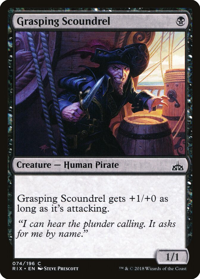 Grasping Scoundrel, Rivals Of Ixalan Card Art