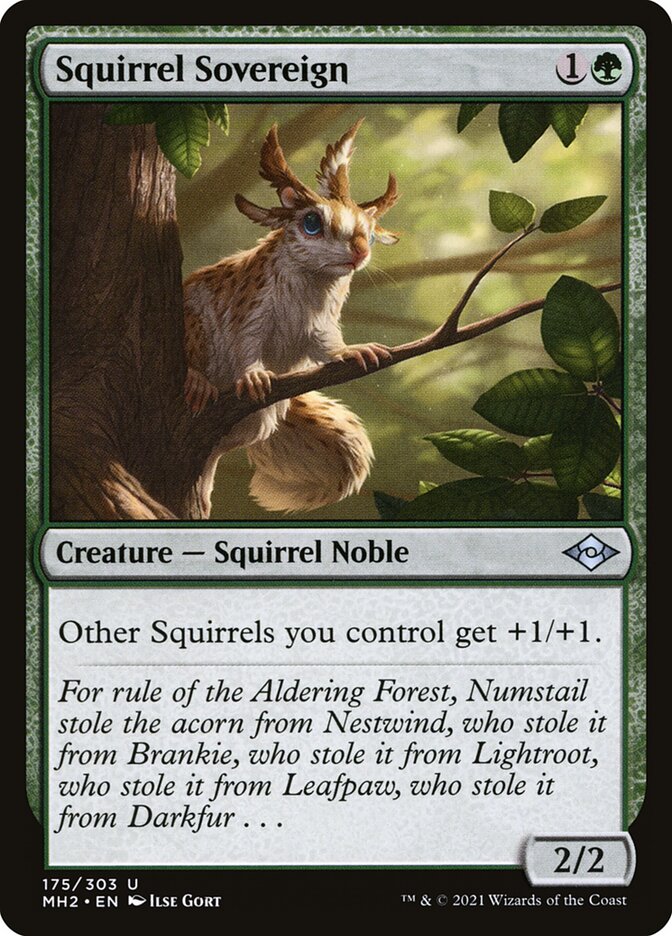 Squirrel Sovereign, Modern horizons 2 Card Art