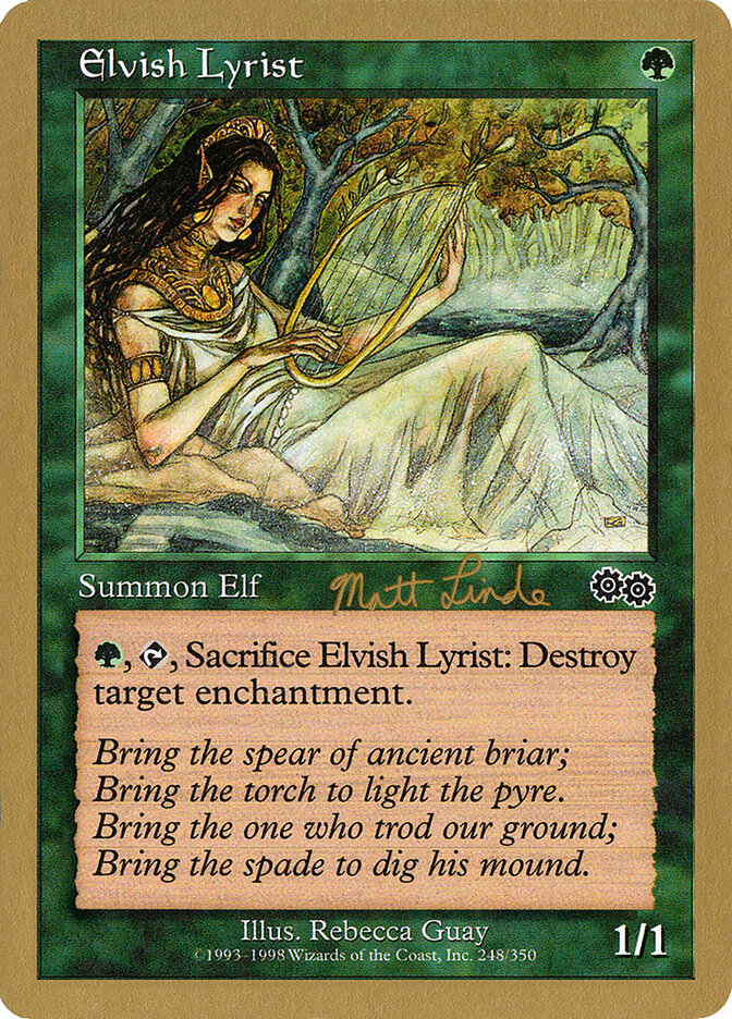 Elvish Lyrist, World Championship Decks 1999 Card Art