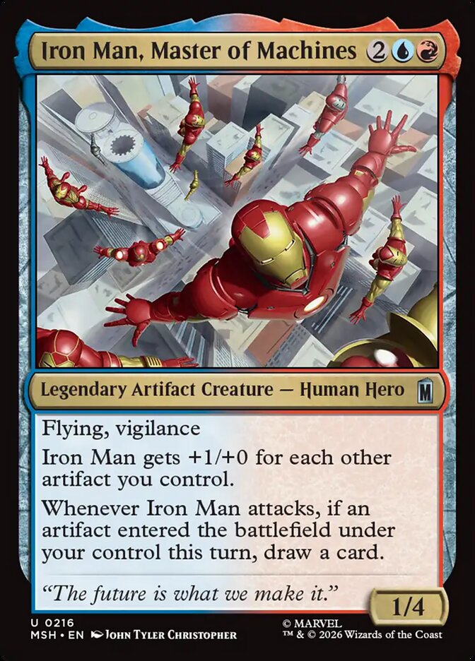 Iron Man, Master of Machines, Marvel Super Heroes Card Art