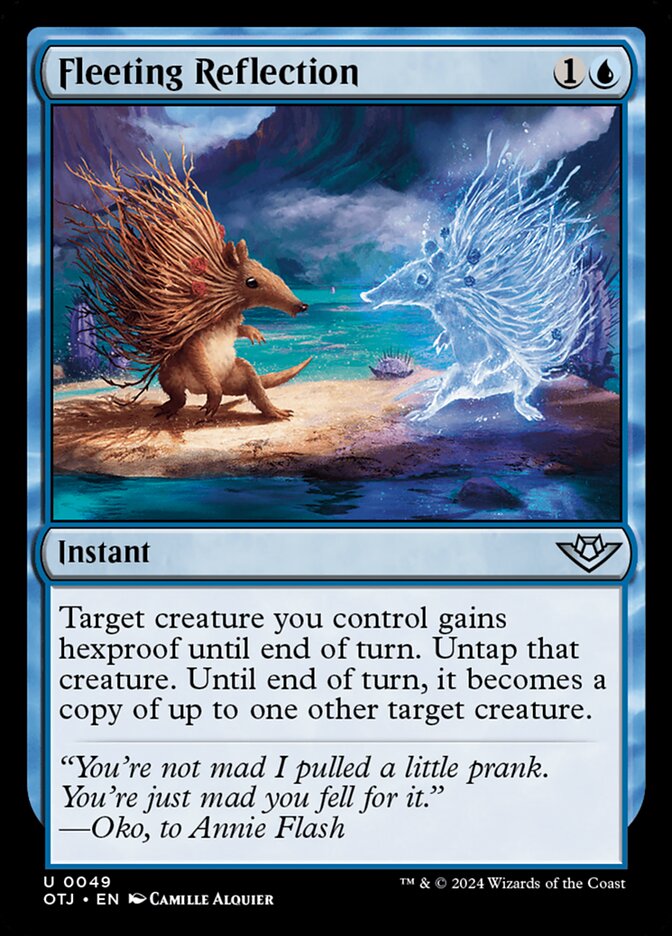 Fleeting Reflection, Outlaws of thunder junction Card Art