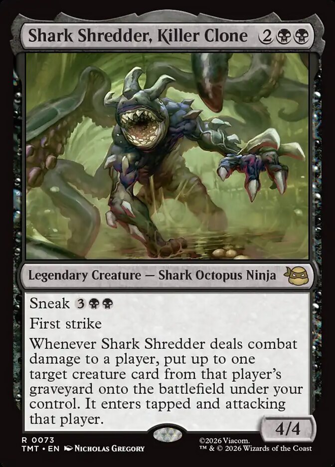 Shark Shredder, Killer Clone, Teenage Mutant Ninja Turtles Card Art