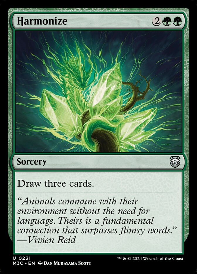 Harmonize, Modern Horizons 3 Commander Card Art
