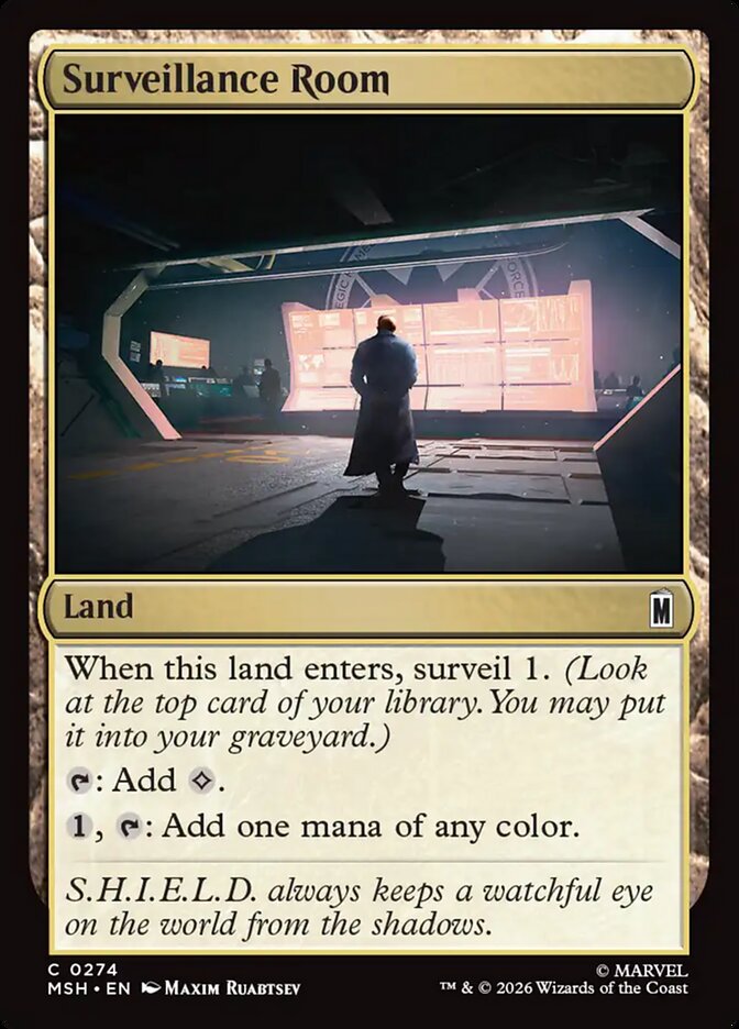 Surveillance Room, Marvel Super Heroes Card Art